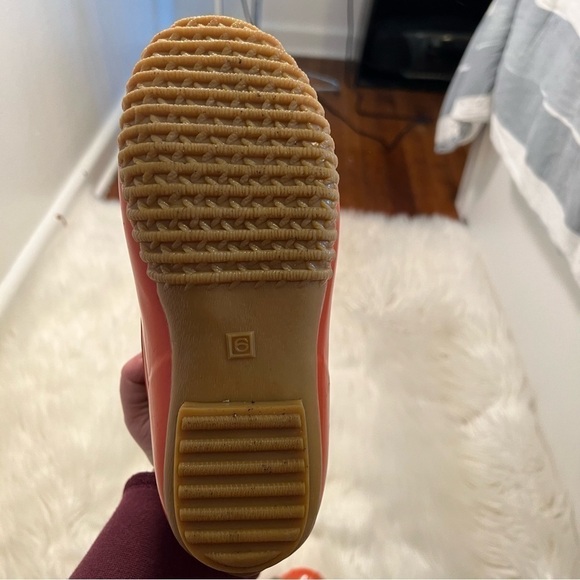 Jack Rogers Chloe Classic Rain Boot Tan Coral - Picture 10 of 10